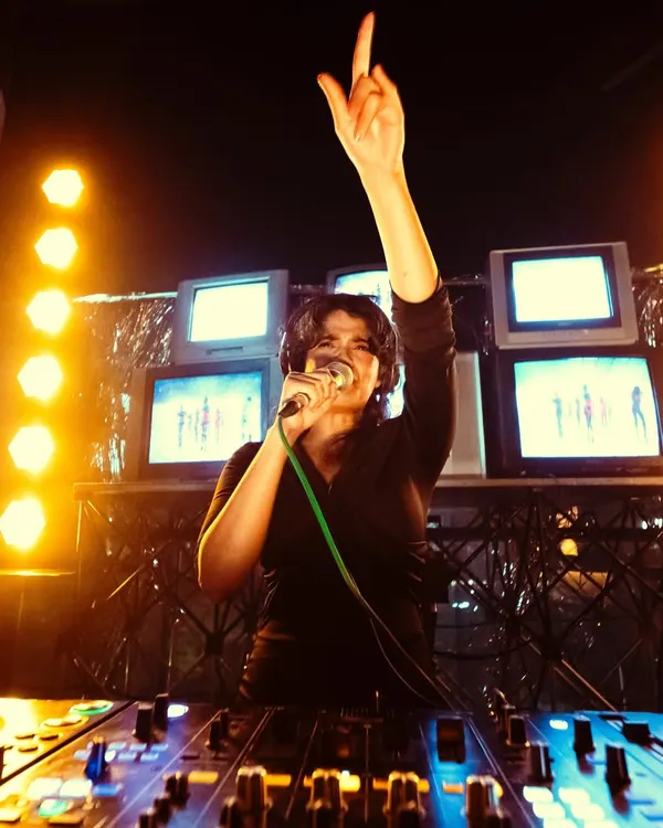 I love bringing the energy, whether I am singing or behind the DJ console. This was from a packed Saturday night at Skydeck by Sherlock’s, where I got the whole place jumping.