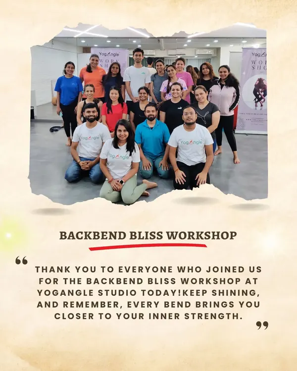 A group photo from our Backbend Bliss Workshop. We are so grateful to everyone who joined us to explore heart opening postures with joy and enthusiasm. The collective energy was truly special.