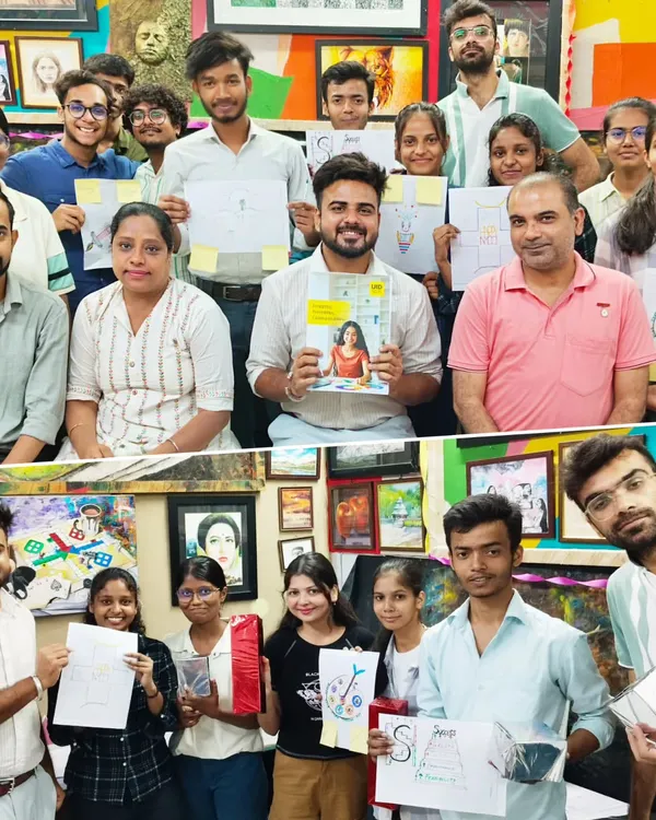 The happy faces of our students after a successful Logo Design workshop. We love seeing our community learn and grow together.