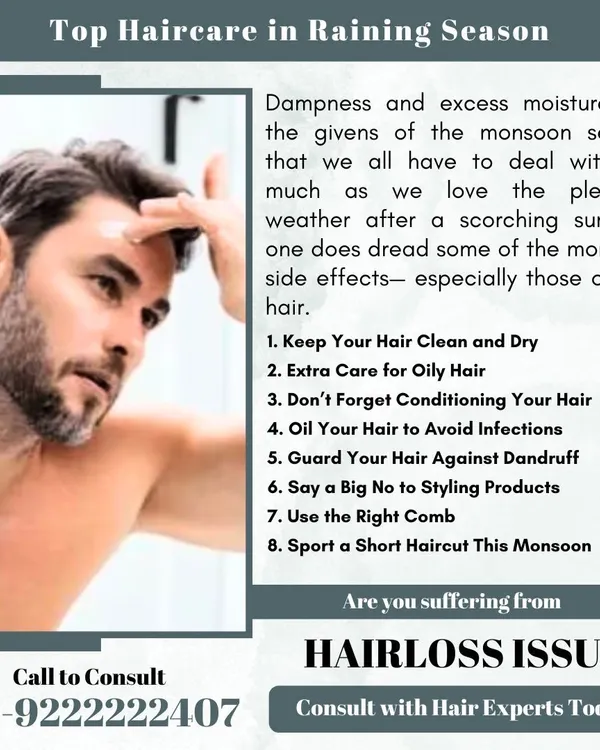 The monsoon's dampness can be tough on your hair. Here are our top tips for haircare in the rainy season, including keeping your hair dry, using the right comb, and avoiding certain styling products to prevent infections and breakage.