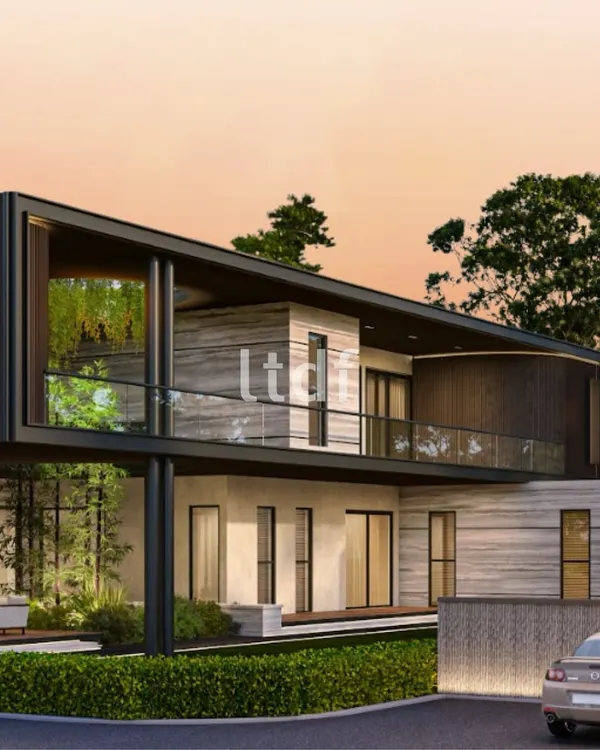 This residence showcases a dynamic play of volumes, where cantilevered structures create a sense of lightness and flow. The design prioritizes open, interconnected spaces that redefine how architecture shapes the experience of daily living.