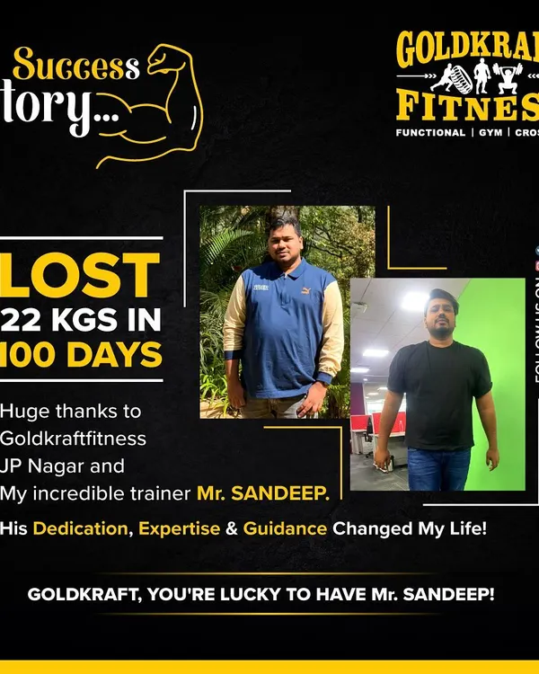 This is what real dedication looks like. My client lost an incredible 22 kgs in just 100 days through a customized training and nutrition plan. This is the kind of life-changing result we can achieve together when you commit to the process.