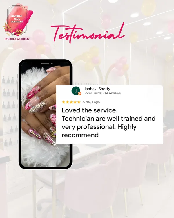 Thank you to Janhavi for her kind words. I'm proud of my team of well-trained and professional technicians who make every client's experience a great one.