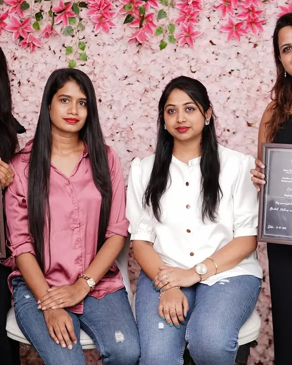 The graduating students of Batch 16. I keep my batches small to ensure everyone gets the attention they need to master the art of bridal makeup.