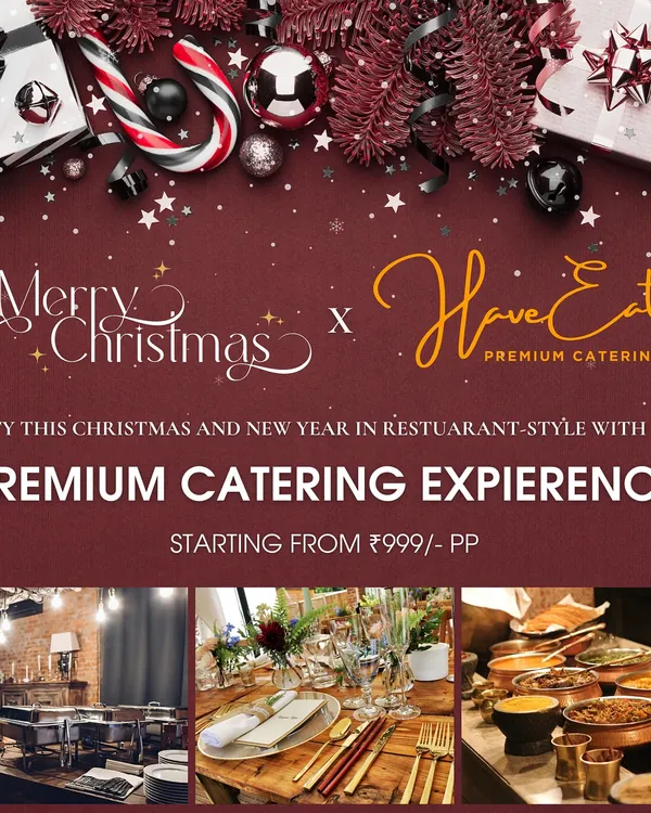Our special offer for Christmas and New Year's, showcasing our ability to provide a premium, restaurant-style experience for your festive parties.