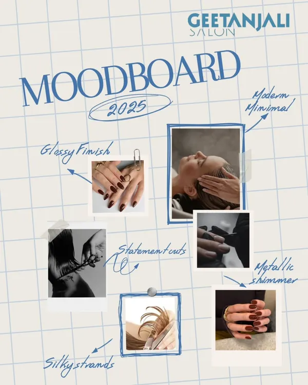 Pinned. Saved. Manifested. This is my moodboard for 2025, focusing on modern minimal cuts, glossy finishes, and statement styles.