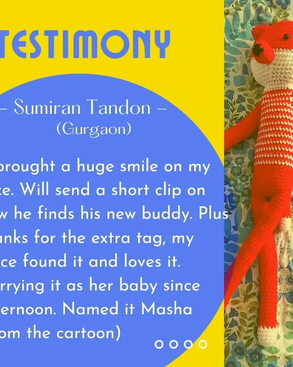 Thank you for the kind words. I love hearing that my little fox amigurumi has been named Mr. McCheetos and is being loved so much.