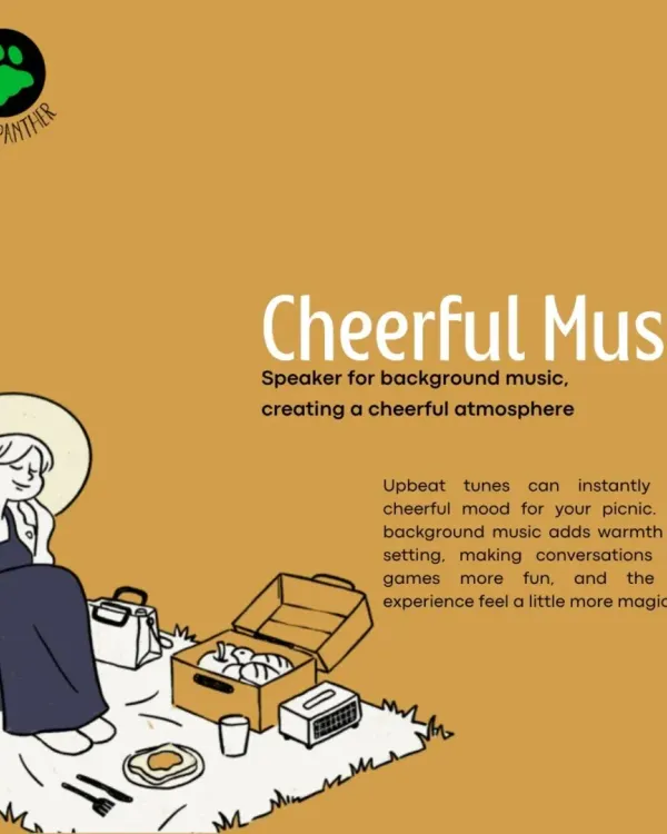 Cheerful music is one of the simple ingredients for our magical Eco-Family Picnics. Gentle, upbeat tunes create a warm and lively atmosphere, making conversations flow and games even more fun.