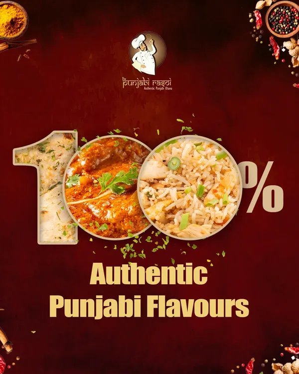 We are committed to serving 100% authentic Punjabi flavours. We do not take shortcuts or change our recipes. It is the same traditional taste, whether you are having our curry or our biryani.