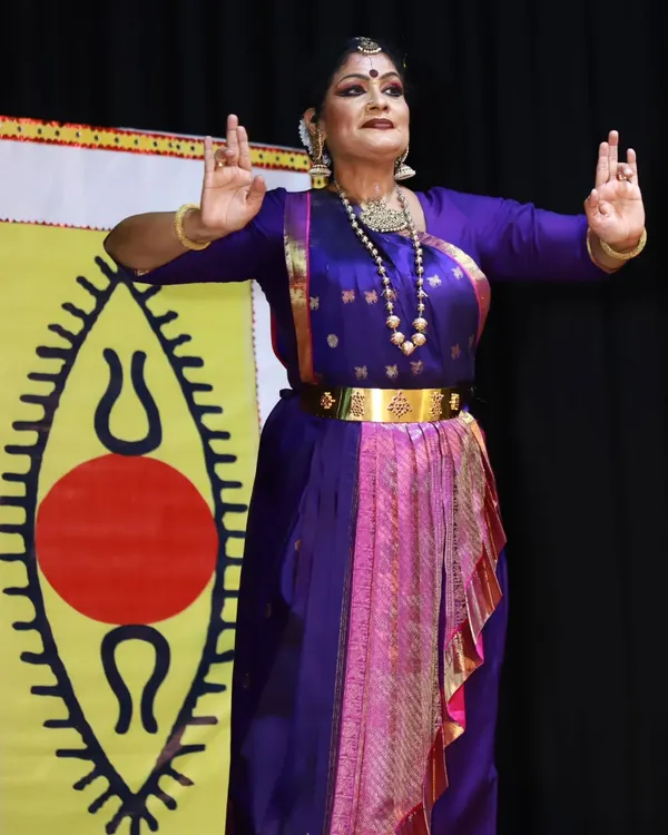 A moment from my SPIC MACAY presentation at Amity International, Gurgaon. The goal of these lec-dems is to make classical dance engaging for young students.
