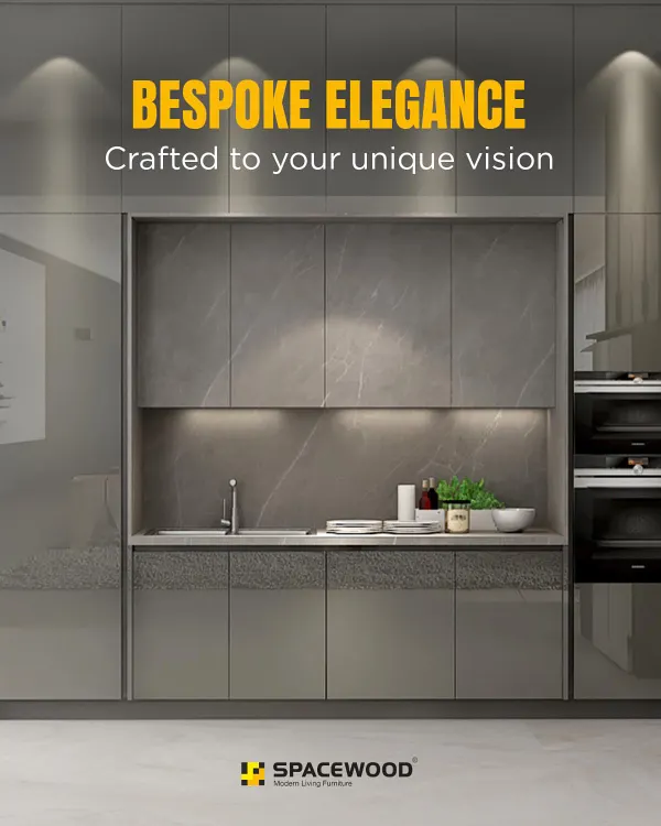 This bespoke kitchen showcases what I do best: blending sleek, modern aesthetics with practical design. Notice the handleless grey cabinetry, stone-finish backsplash, and perfectly integrated double ovens, creating a look of seamless, custom elegance.