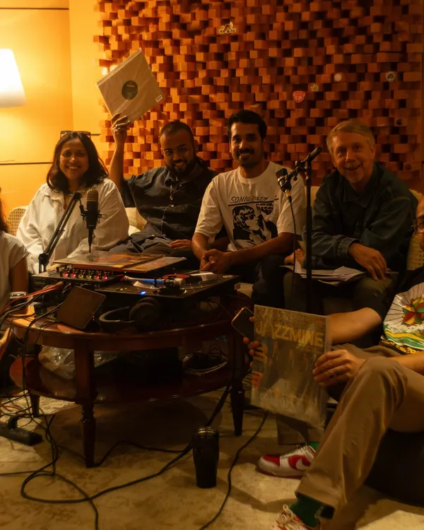 In the studio with the legend Gilles Peterson for a special Worldwide FM showcase at Boxout.fm in New Delhi. It was an honor to be part of this exploration of India's vibrant music scene.