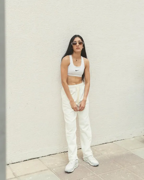 Manifestation is real. I put it out there that I wanted to be in front of the camera, and the universe delivered. Believe in magic to witness it unfold. Here I am, feeling strong and confident in my favorite streetwear.