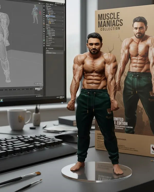This is more than a physique, it's a piece of art. A custom action figure capturing my favorite pose.