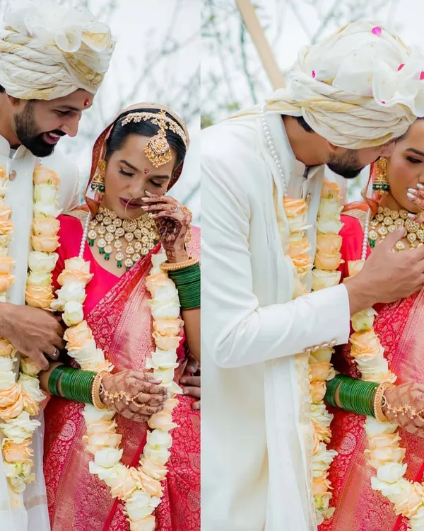 A groom gently wipes away his bride's tears of joy during the ceremony. These are the unscripted, deeply emotional moments that we feel privileged to capture.
