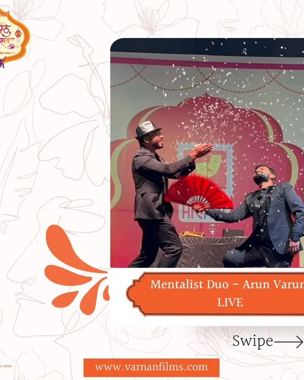 A snapshot from our electrifying performance at the Meerut Mahotsav. This image captures the grand finale of one of our illusions, a moment of pure spectacle and wonder that left the entire audience spellbound.