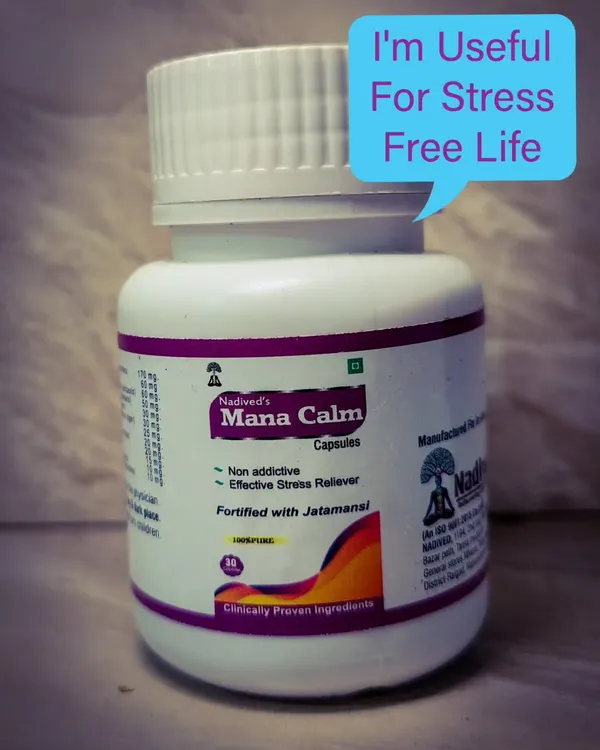 I am proud to introduce my Mana Calm Capsules, designed for a stress-free life. This non-addictive formula is fortified with Jatamansi to calm the nervous system, enhance sleep, and stabilize your mood.