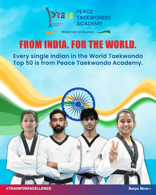 From India, for the world. We are incredibly proud that every Indian athlete ranked in the World Taekwondo Top 50 trains right here with us. This is a testament to our mission of bringing Olympic glory to our nation.