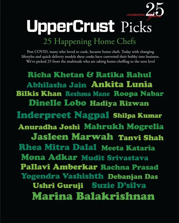 Drum roll! I was named one of the "25 Happening Home Chefs" by UpperCrust Magazine. It's such an honour to be recognized among friends and colleagues who love to feed people good, honest food.