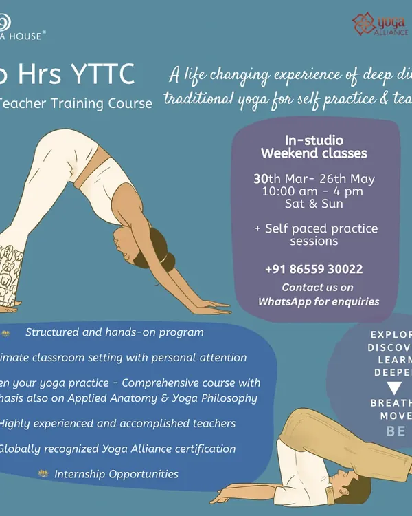 Announcing our upcoming in-studio weekend TTC. This is a life-changing deep dive into traditional yoga, offered in an intimate, hands-on setting with internship opportunities and a globally recognized Yoga Alliance certification.