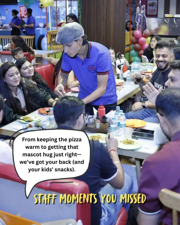 Staff Moments You Missed: While you're enjoying the party, my team is working behind the scenes to make sure everything is perfect.