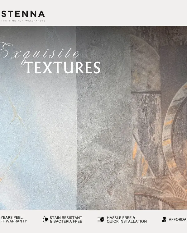This image showcases a variety of my exquisite textures, from a light marble effect to a concrete finish and a geometric wood grain. Each one is designed to make a statement and turn your walls into a masterpiece.
