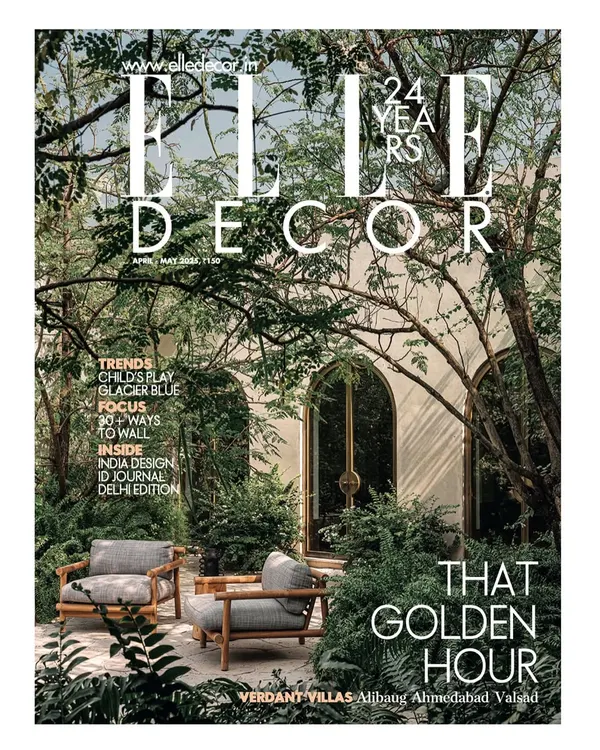 We were thrilled to see our DUA Villa project featured on the cover of Elle Decor India. The cover image captures the essence of the home, a verdant sanctuary where architecture and nature are in perfect harmony.