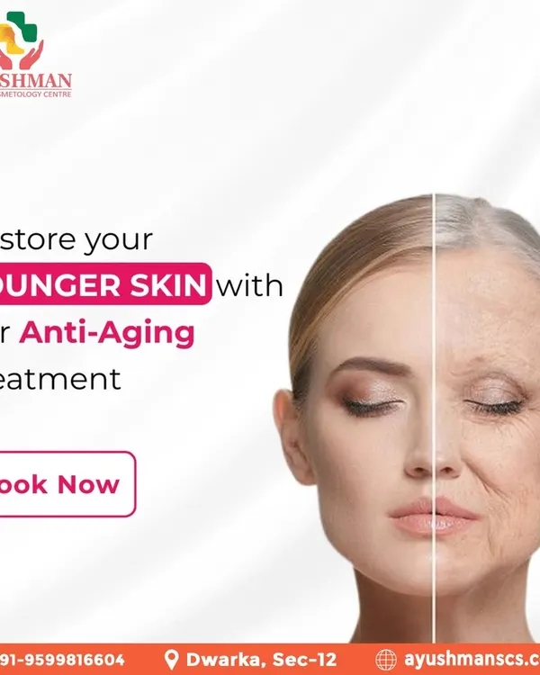 Restore your younger-looking skin with my proven anti-aging treatments. This image illustrates the visible transformation from aged, wrinkled skin to a smoother, more youthful complexion.