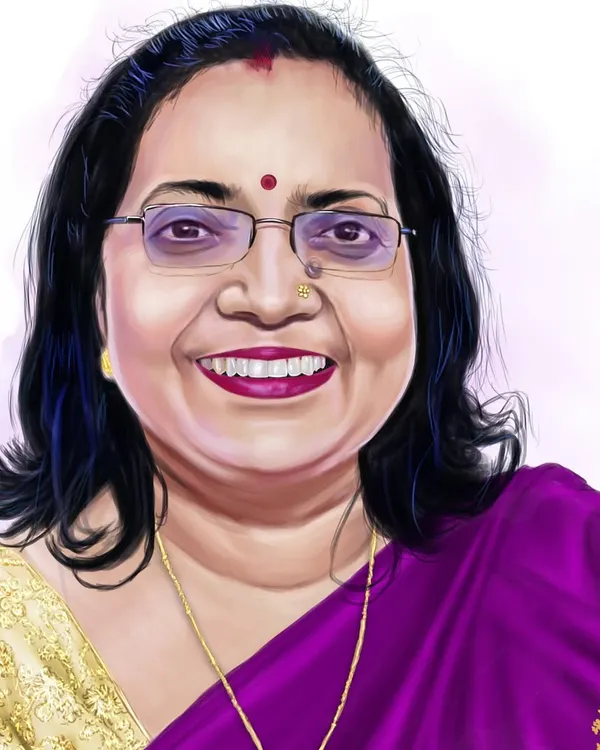 A memorial portrait of my dear sister-in-law. Her smile will always be with us.