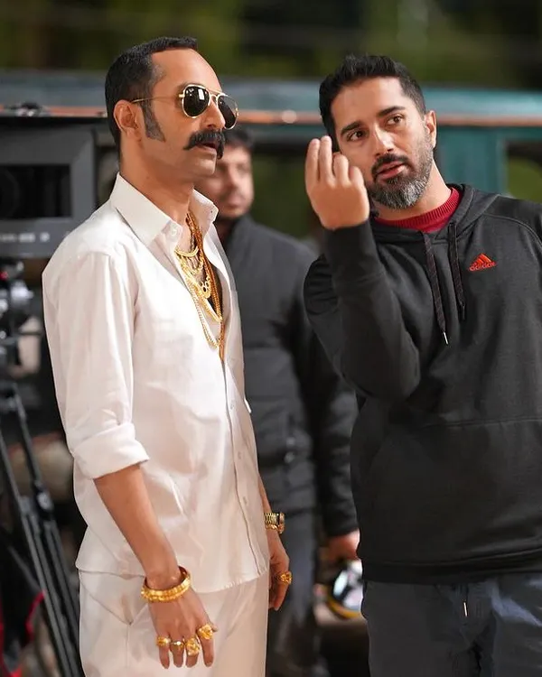 On the set of 'Aavesham', I'm breaking down a scene with the incredible Fahadh Faasil. My job is to translate the director's vision into raw, believable action that serves the story. This is where the magic begins.