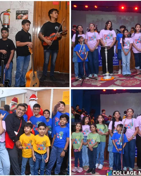 A collage capturing the vibrant highlights of our 5th Annual Day. From the orchestra and choir to the theatre play and dance performances, it was a day filled with talent, celebration, and community spirit.