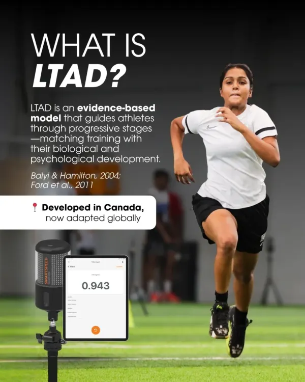 At our core, we use an evidence-based model to guide athletes through progressive training stages. We match every drill and program to their biological and psychological development, using advanced performance analytics technology like VALD SmartSpeed gates to measure and track progress.
