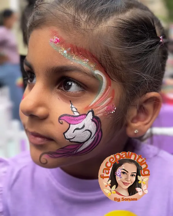 A classic unicorn design with a rainbow flair. This is one of my most requested and beloved designs for kids' birthday parties.