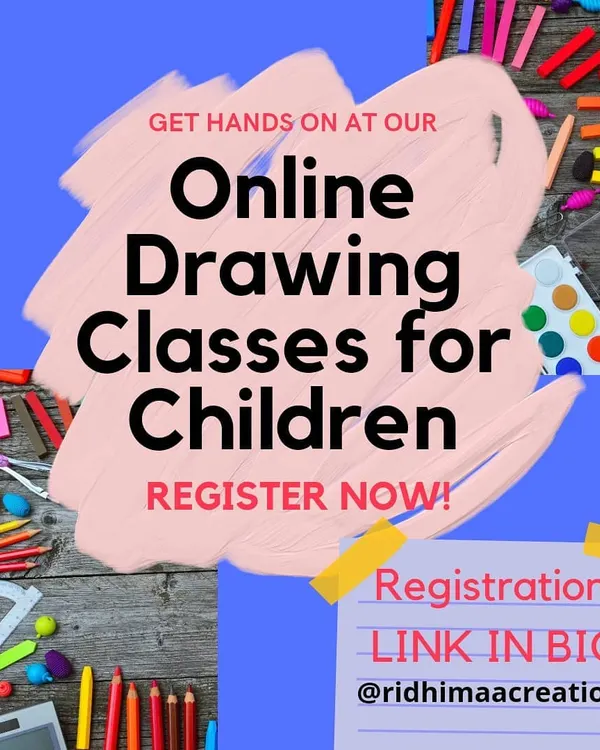 Announcing my online drawing classes for children. You can register now to help your child improve their drawing skills from the comfort of home.