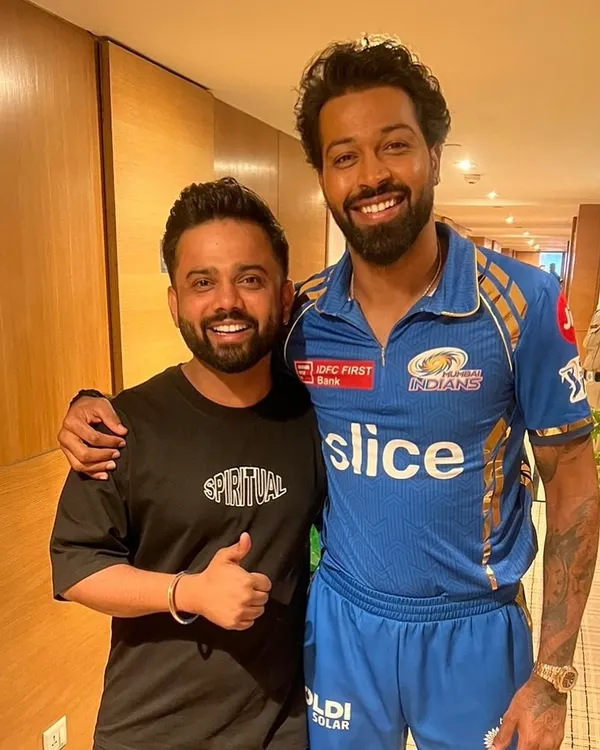 Getting Hardik Pandya ready for the big day with the Mumbai Indians. A fresh look for a powerful player.