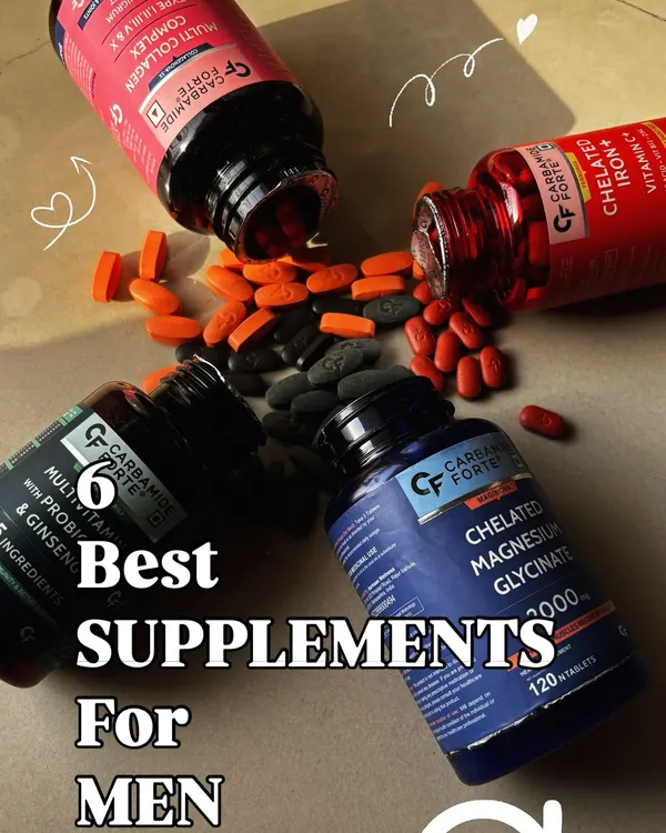 An overview of the 6 best supplements for men. I can provide a complete routine and dosage based on your age and goals.