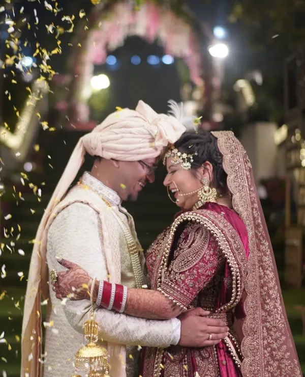 A universe of joy captured in a shower of confetti. This is the moment when everything else fades away, and all that is left is the two of you, starting your forever.