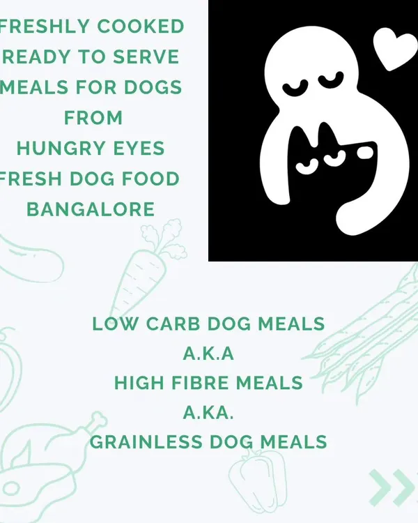 We offer a range of freshly cooked, ready-to-serve meals, including our Low Carb, High Fibre, and Grainless options for dogs with special dietary needs.
