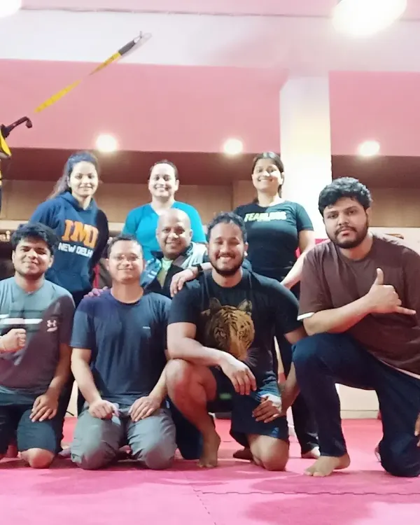 Sweat, smile, and repeat. A typical day with the Dynamic Squad after a tough but rewarding kickboxing cross-training session.