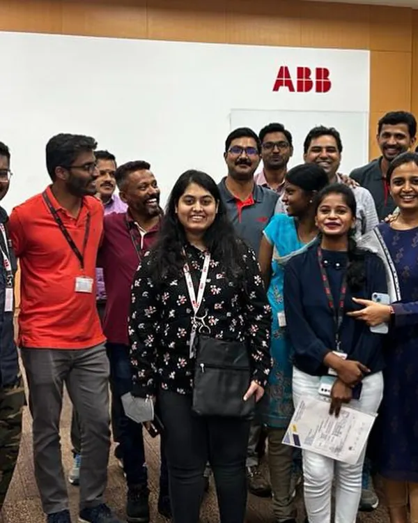 A group photo with the team at ABB after a successful corporate German language training session. We tailor our curriculum to fit your industry's specific needs and vocabulary.