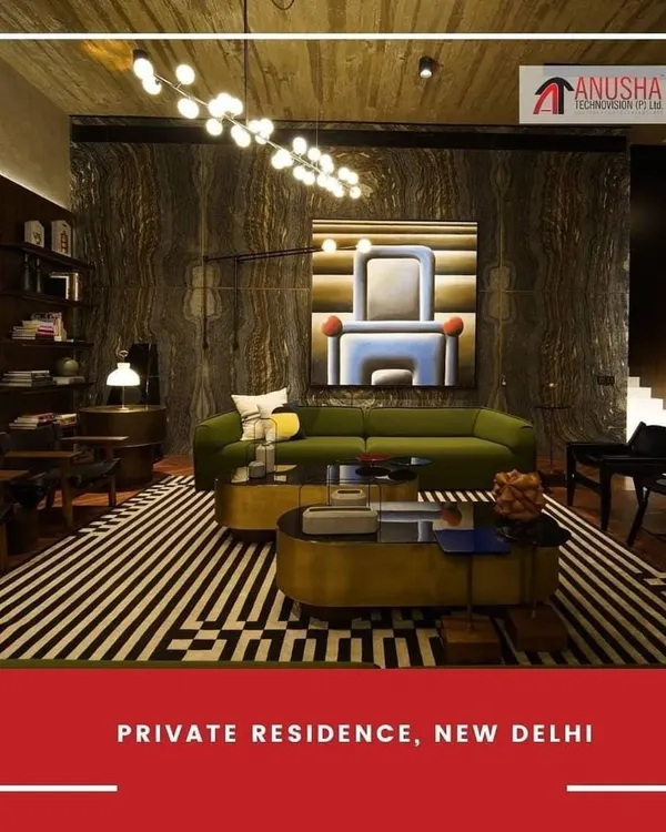 A look inside a private residence in New Delhi where our automation system brings the space to life. The lighting is designed to highlight the stunning art and architecture, creating a dynamic and sophisticated living environment that can be controlled with a simple touch.