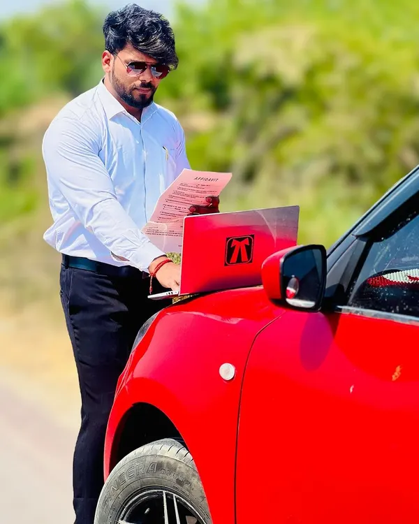Work doesn't always happen in an office. Here I am reviewing case documents on the go, showcasing my readiness to work wherever necessary to prepare for a case.