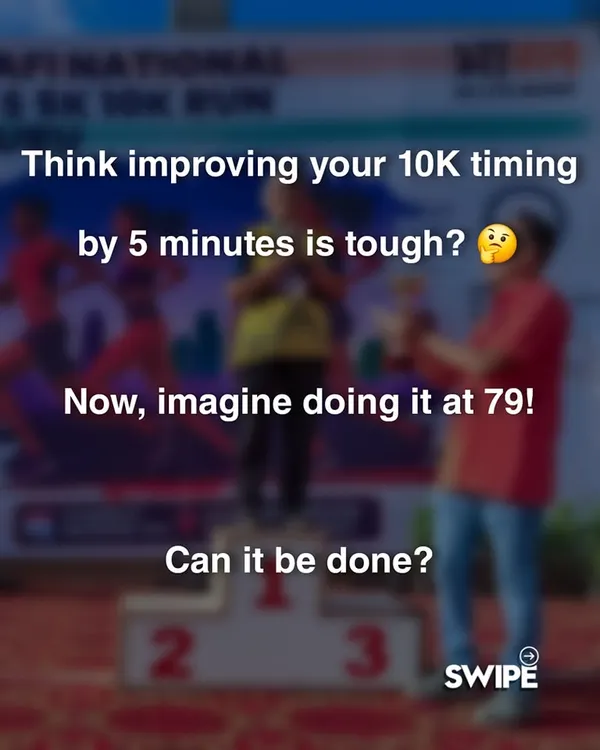 Think improving your 10K time by 5 minutes is tough? Imagine doing it at 79. My runner Anuradha Dighe is proof that it is never too late to push harder and dream bigger.