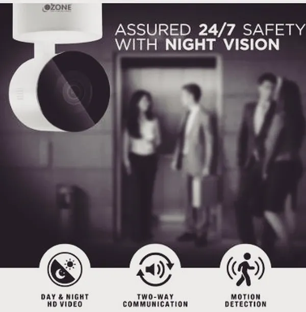 Ensure 24/7 safety with our indoor camera's advanced night vision capabilities. This feature, combined with motion detection and two-way communication, provides reliable surveillance for any indoor space, day or night.