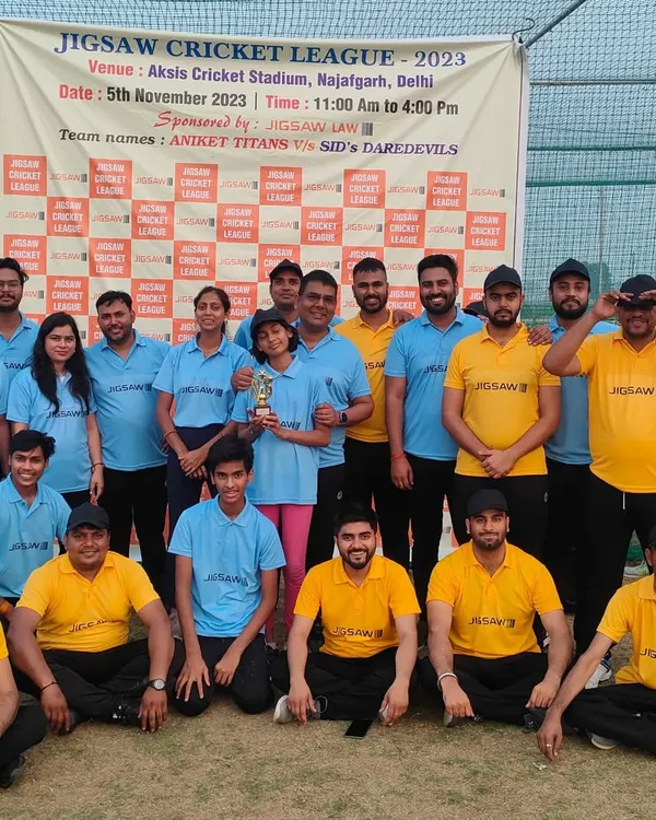 The entire Jigsaw Law family at our 2023 Cricket League. Events like these are essential for building camaraderie and a strong, cohesive team.
