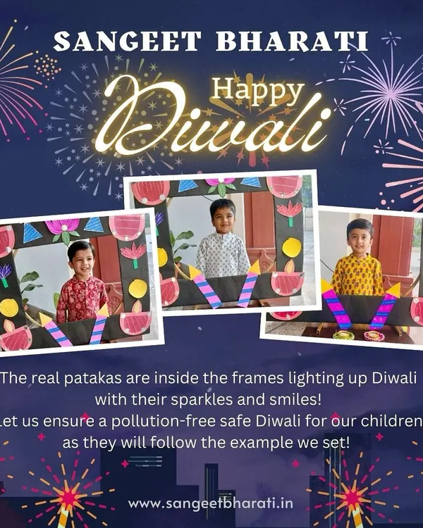 For us, the real 'patakas' are our students, lighting up the world with their smiles. We celebrated an eco-friendly Diwali, creating fun photo frames and teaching our little ones the importance of a safe, pollution-free festival.