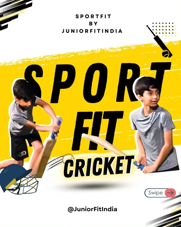 Our SportFit Cricket program is designed to build a complete player. This graphic highlights our focus on developing the core athletic skills that underpin great cricketing performance.