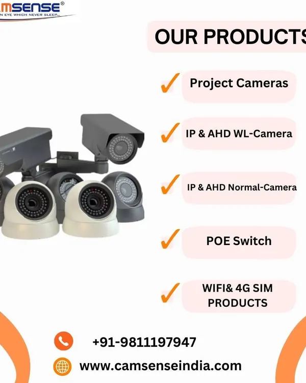 I stock a wide range of products to meet any security requirement. This includes various project cameras, IP and AHD models, POE switches, and WiFi or 4G SIM-based products.
