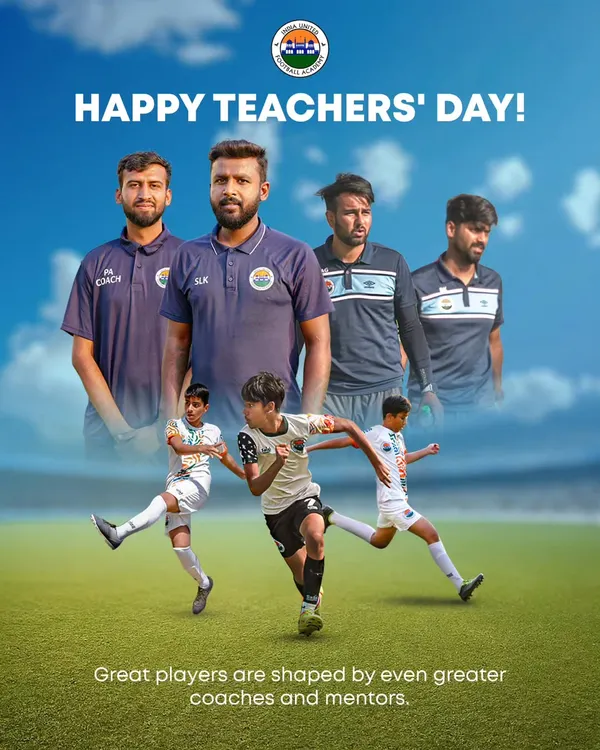 Happy Teachers' Day! We honor our incredible coaches and mentors who shape our players on and off the field. Great players are shaped by even greater coaches.