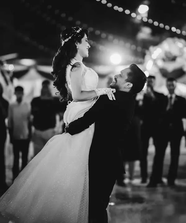 A timeless black and white portrait of the first dance. I focus on capturing the connection between the couple, creating an image that feels both classic and full of emotion.
